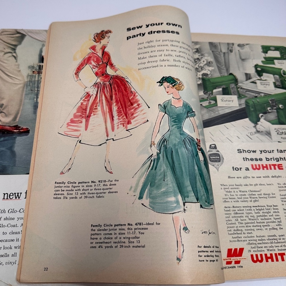 Vintage 1956 Family Circle Christmas Issue 🎄 Walt Disney Illustrations •